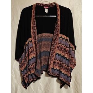 Say What? Open Front Sweater Women's Size Medium